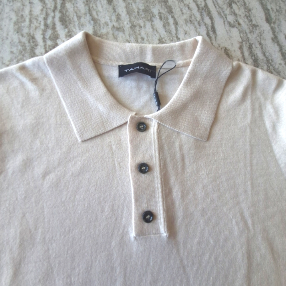Tahari Men's Sweater Polo Size Medium New